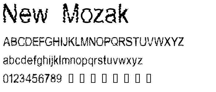 New Mozak font